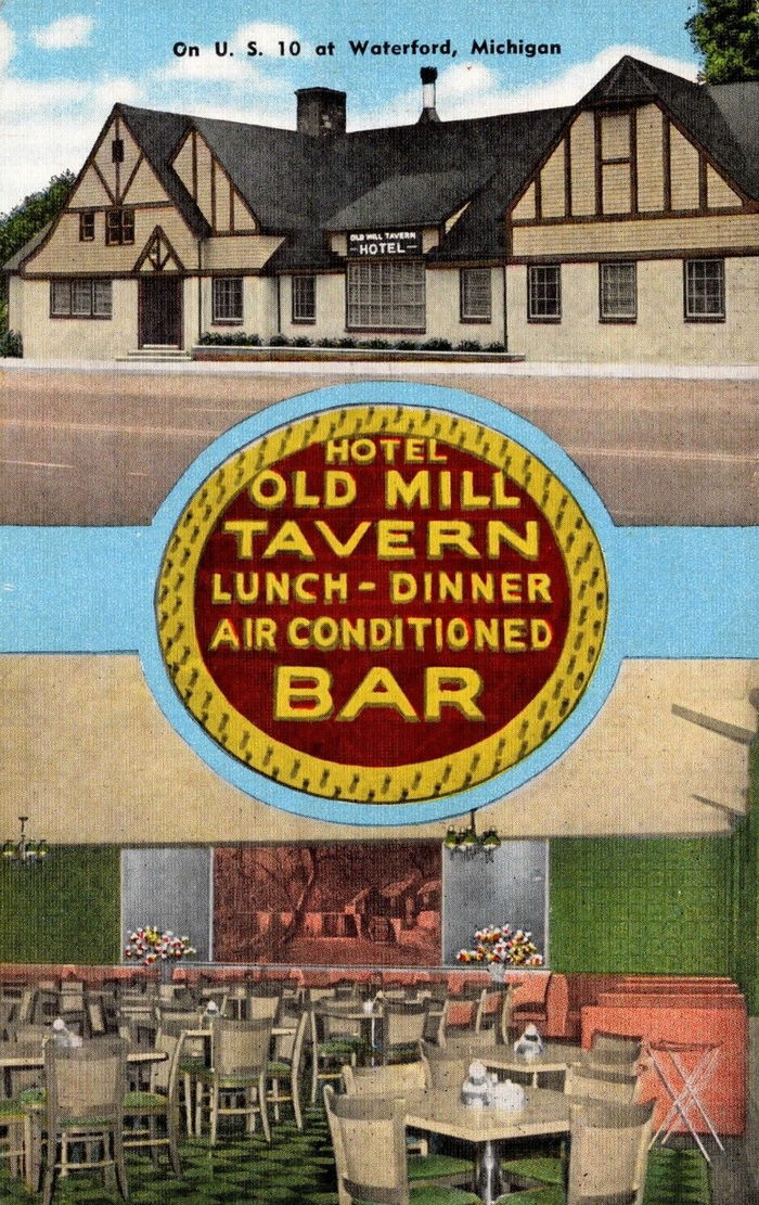 Cascade Motel (Olde Mill Inn on the Lake) - Vintage Postcard